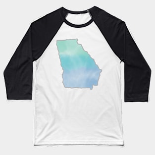 Watercolor Georgia Baseball T-Shirt